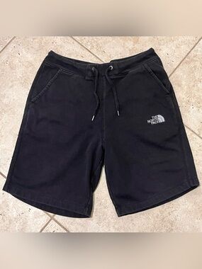 The North Face Sweat Shorts Men’s M Medium Black Cotton Polyester EUC